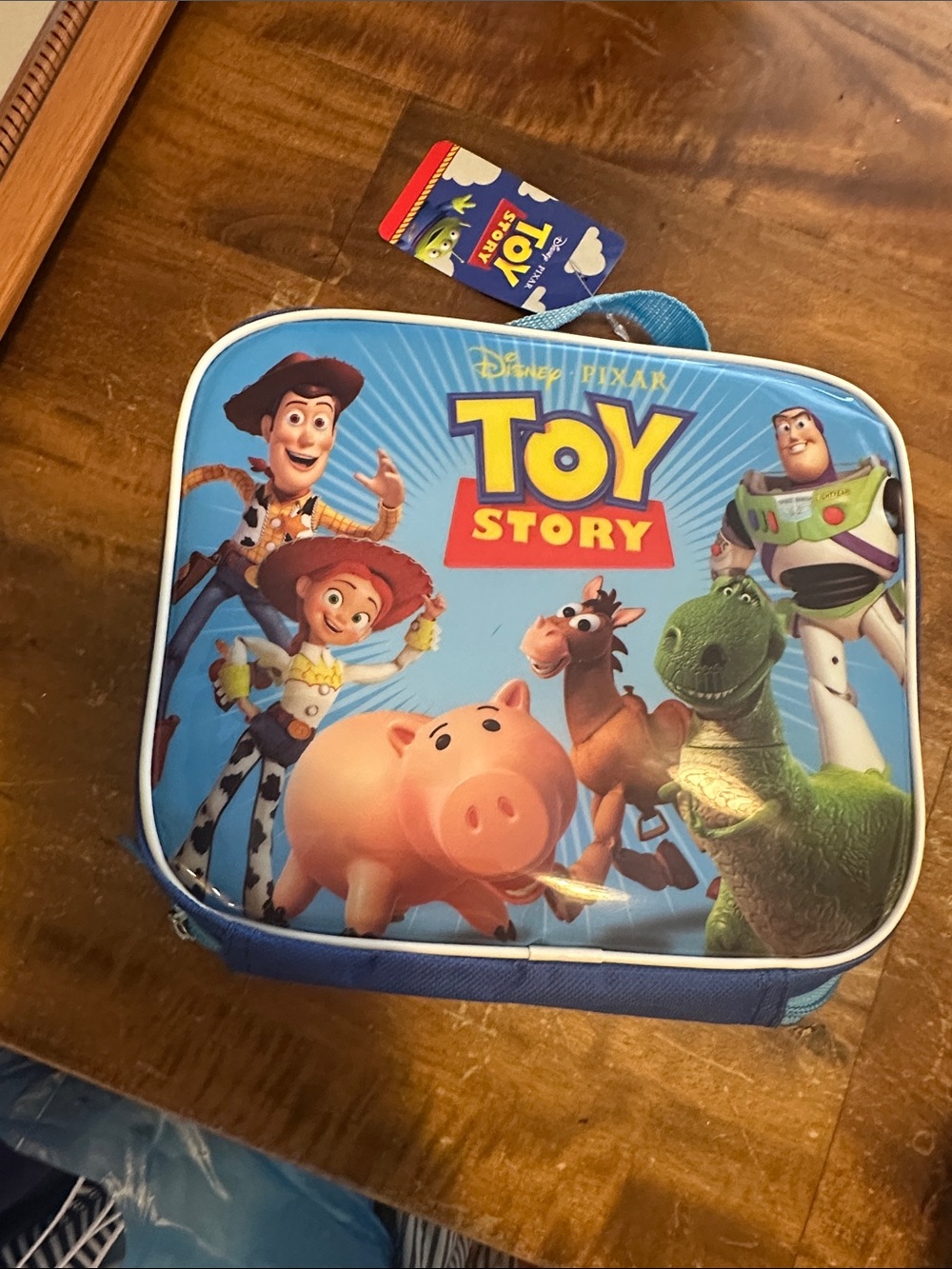 Disney Toy Story Blue Kids Lunch Bag Box nwt